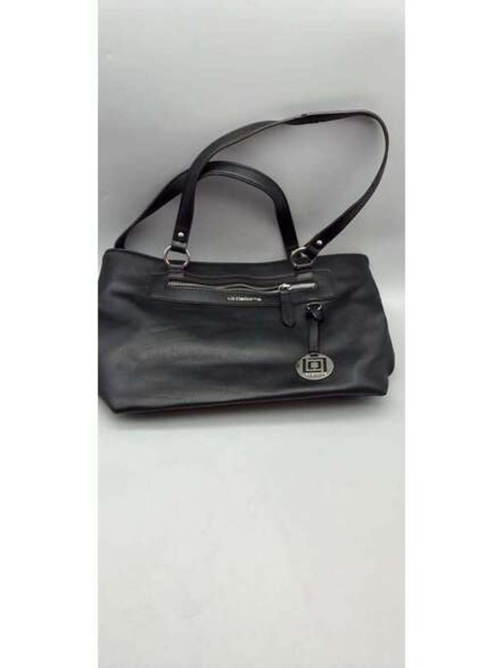 Liz Claiborne Black Faux Leather Shoulder Bag